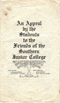 An Appeal by the Students to the Friends of the Southern Junior College by Southern Adventist University