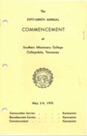 Southern Missionary College Commencement Program May 2-4, 1975 by Southern Missionary College