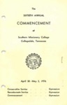 Southern Missionary College Commencement Program April 30-May 2, 1976 by Southern Missionary College