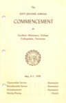 Southern Missionary College Commencement Program May 5-7, 1978 by Southern Missionary College