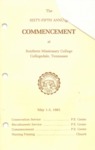 Southern Missionary College Commencement Program May 1-3, 1981 by Southern Missionary College