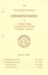 Southern College Commencement Program May 4-6, 1984 by Southern College
