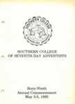 Southern College Commencement Program May 3-5 1985 by Southern College