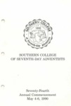 Southern College Commencement Program May 4-6, 1990