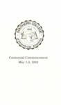 Southern College Commencement Program May 1-3, 1992