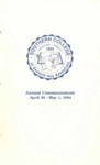 Southern College Commencement Program April 29-May 1, 1994 by Southern College