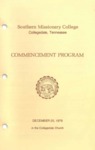 Southern Missionary College Commencement Program December 20, 1979 by Southern Missionary College