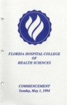 Florida Hospital College of Health Sciences Commencement Program May 1, 1994 by Florida Hospital College of Health Sciences