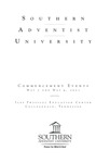Southern Adventist University Commencement Program May 7 and May 9 by Southern Adventist University