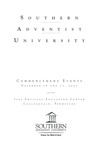Southern Adventist University Commencement Program December 16 and December 17 by Southern Adventist University