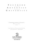 Southern Adventist University Commencement Program Spring 2025