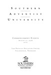 Southern Adventist University Commencement Program Summer 2026