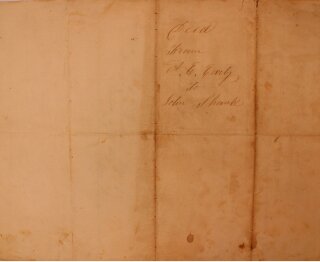 Deed from A. E. Early to John Shank, February 1856