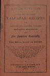 Valuable Recipes by A W. Chase