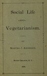 Social Life and Vegetarianism by Martha J. Anderson