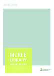 McKee Library Annual Report 2018-2019