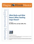 What Works and What Doesn’t When Teaching Large Classes? by Ken Alford PhD and Tyler Griffin PhD