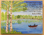 Psalm 1:2-3 Painting by Southern Adventist University