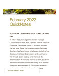 February 2022 QuickNotes