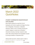 March 2022 QuickNotes