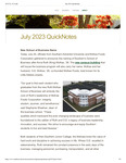 July 2023 QuickNotes