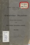 Southern Training School Calendar Number 1911-1912 by Southern Training School
