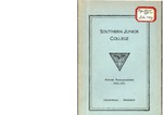 Southern Junior College Annual Announcement 1930-1931 by Southern Junior College