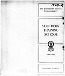 The Thirteenth Annual Announcement of the Southern Training School 1908-1909 by Southern Training School